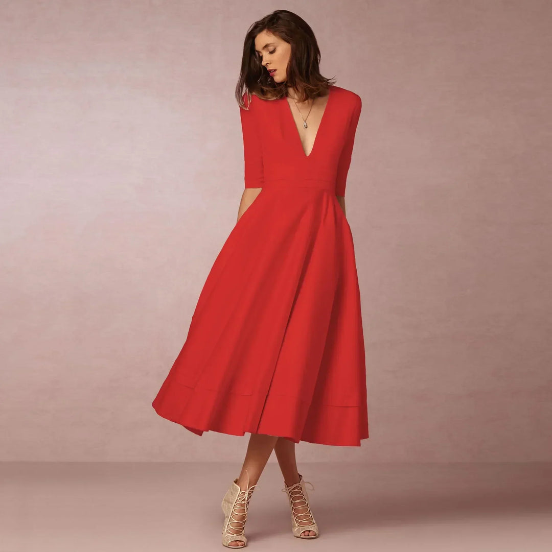 Tilda | Damen Elegantes A-Linien Abendkleid