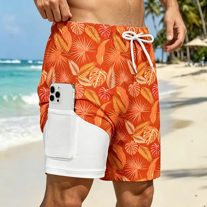 Milo | Herren Beach Bedruckte Slim Fit Badehose