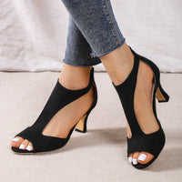 Svenja | Damen Elegante Sommer Sandalen mit Absatz
