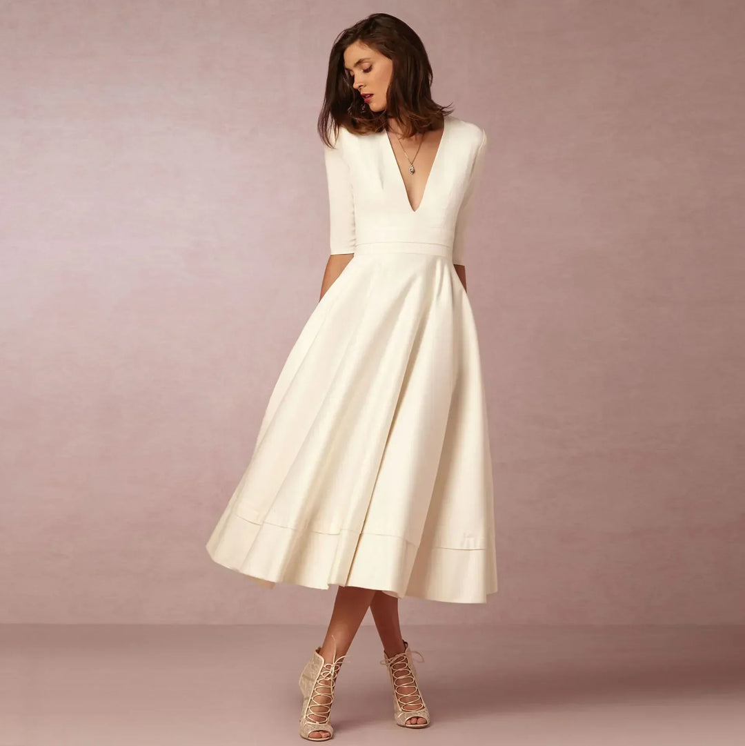Tilda | Damen Elegantes A-Linien Abendkleid