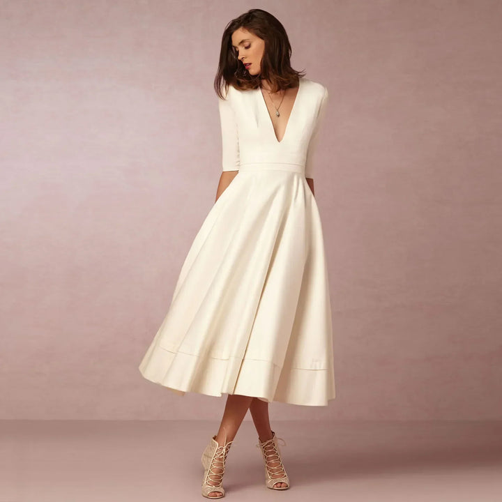 Tilda | Damen Elegantes A-Linien Abendkleid