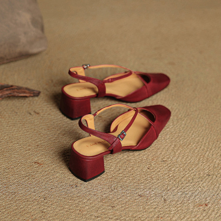 Violet | Damen Elegante Leder High Heels
