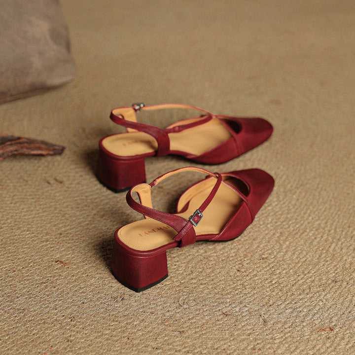 Violet | Damen Elegante Leder High Heels