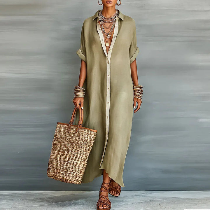 Brigitte | Damen Sommer Maxi Sonnenkleid