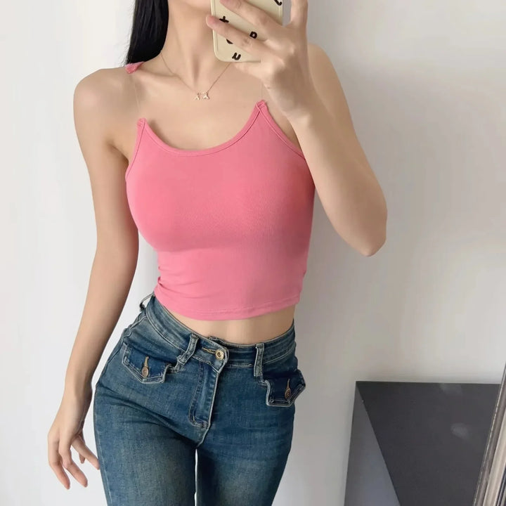 Natalie | Damen Casual Schlankmachendes Tanktop