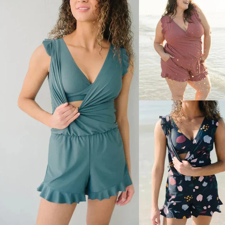 Veronika | Damen Beach Badeanzug Mit Bauchabdeckung