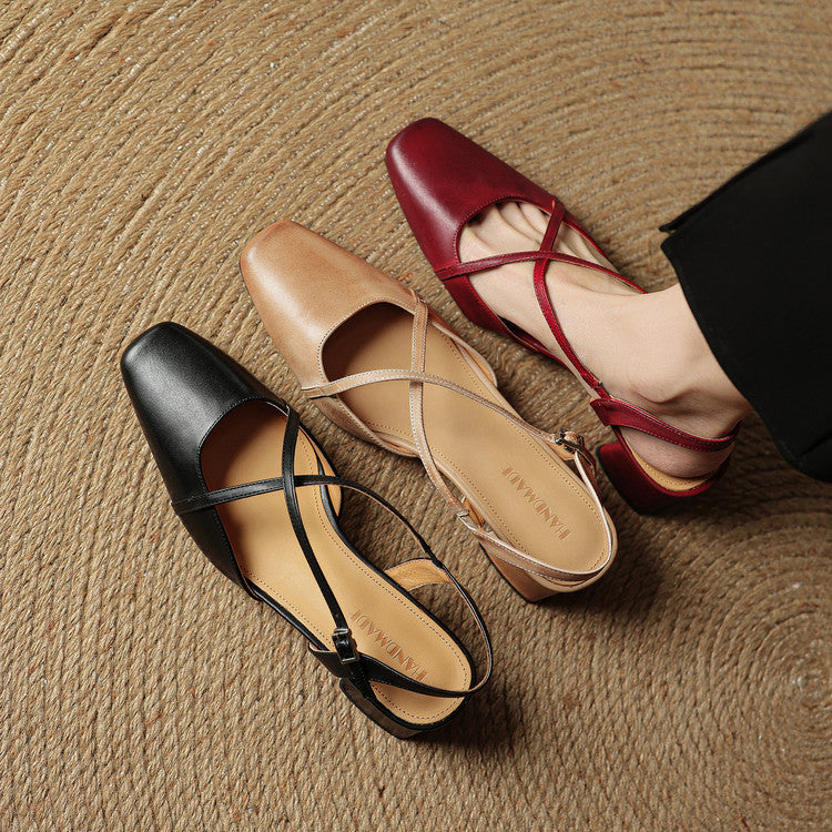 Violet | Damen Elegante Leder High Heels