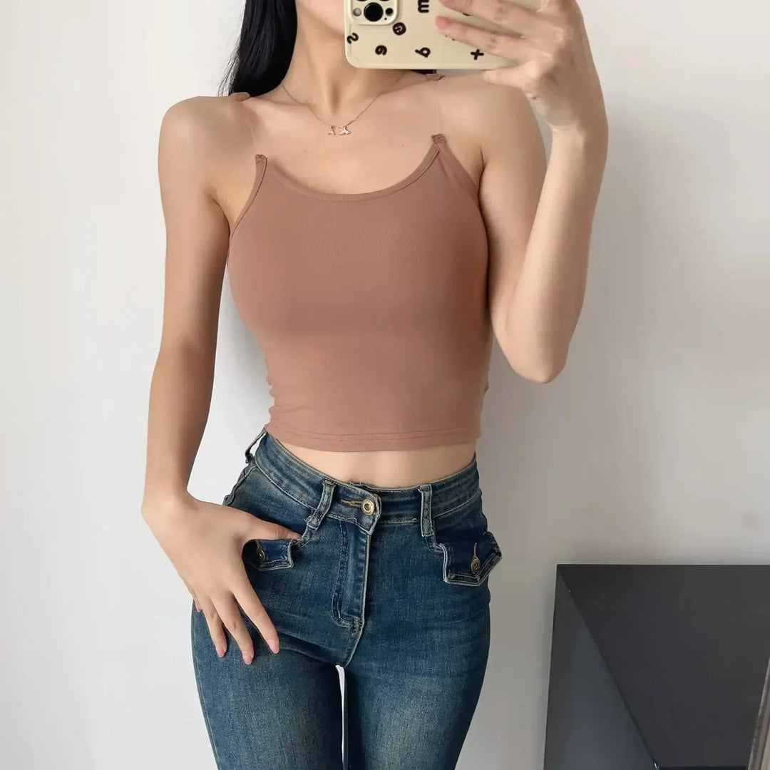 Natalie | Damen Casual Schlankmachendes Tanktop