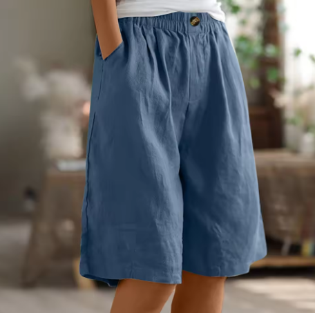 Julia | Damen Leinen Sommer Kurze Hose