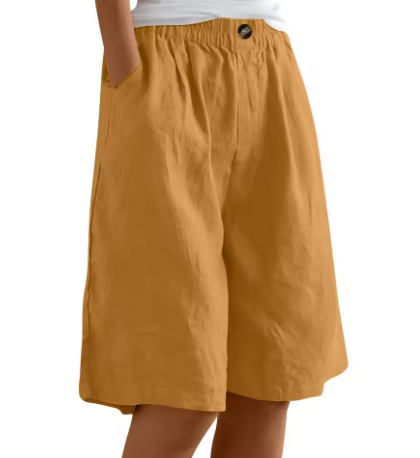 Julia | Damen Leinen Sommer Kurze Hose