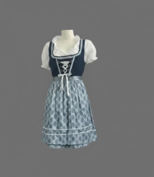 Claudia | Damen Traditionelles Dirndl mit Schürze und Bluse