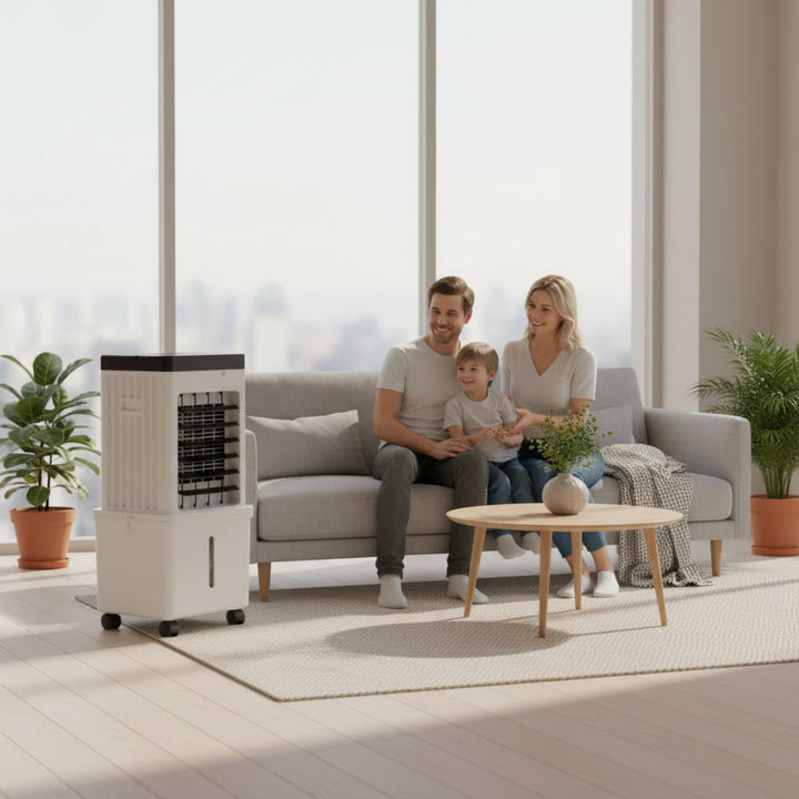 Mobile Luftkühler Ventilator Mit Rollen | Klimagerät Luftbefeuchter Rollbar für Zuhause