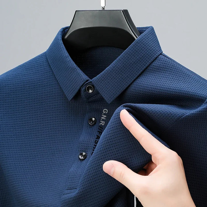 Tobias | Herren Casual Kurzarm Poloshirt Mit Gerippter Struktur
