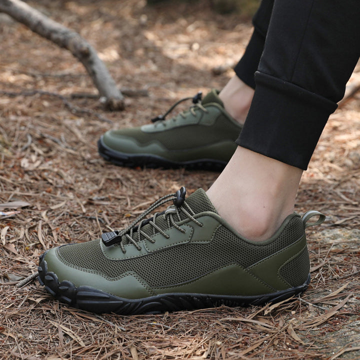 Andreas | Herren Elastische Schnürung Wander Barfußschuhe