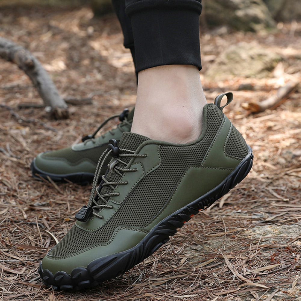 Andreas | Herren Elastische Schnürung Wander Barfußschuhe