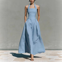 Olivia | Damen Elegantes A-Linie Maxikleid