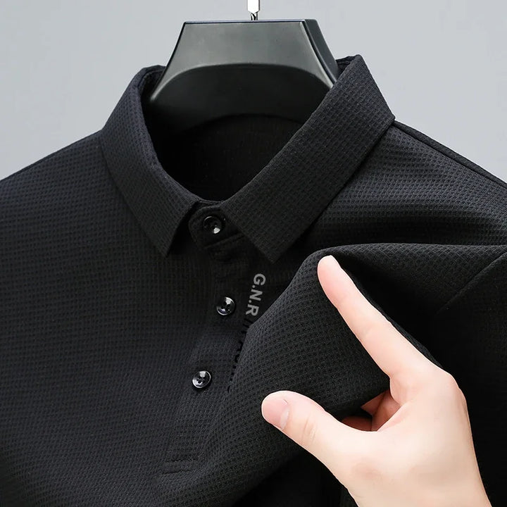 Tobias | Herren Casual Kurzarm Poloshirt Mit Gerippter Struktur