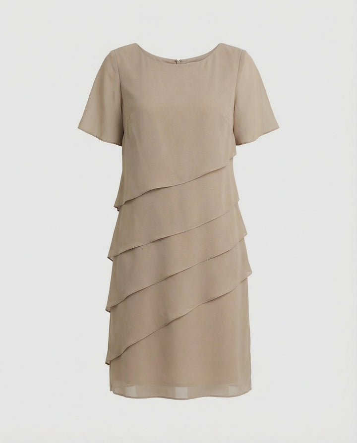 Sophie | Damen Casual Kurzarm Midikleid