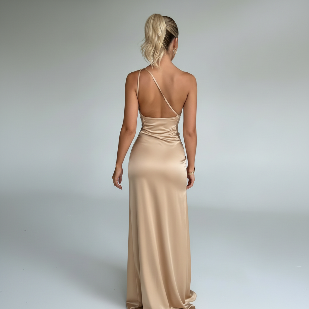 Brooklyn | Damen One-Shoulder Hochzeitsgäst Abendkleid