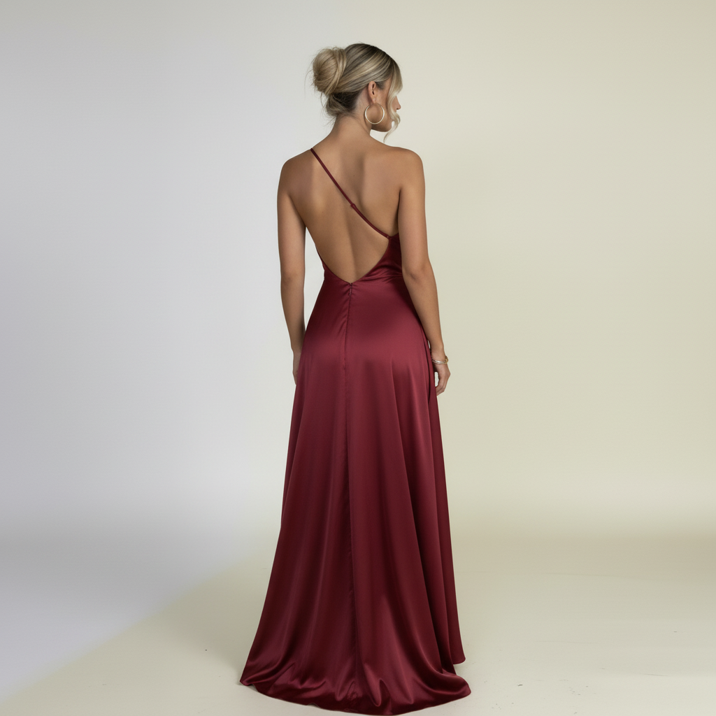 Brooklyn | Damen One-Shoulder Hochzeitsgäst Abendkleid