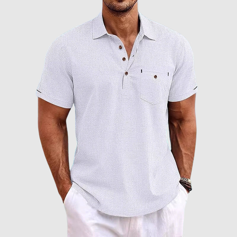 Ekkehard | Herren Casual Slim-Fit Poloshirt mit Brusttasche