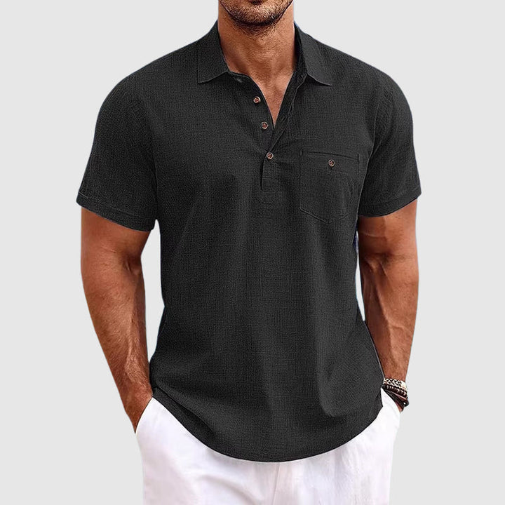 Ekkehard | Herren Casual Slim-Fit Poloshirt mit Brusttasche