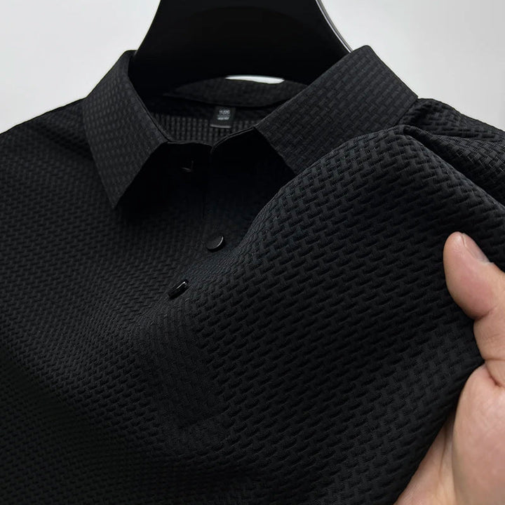 Hedwig | Herren Poloshirt mit Kurzarm und gerippter Struktur