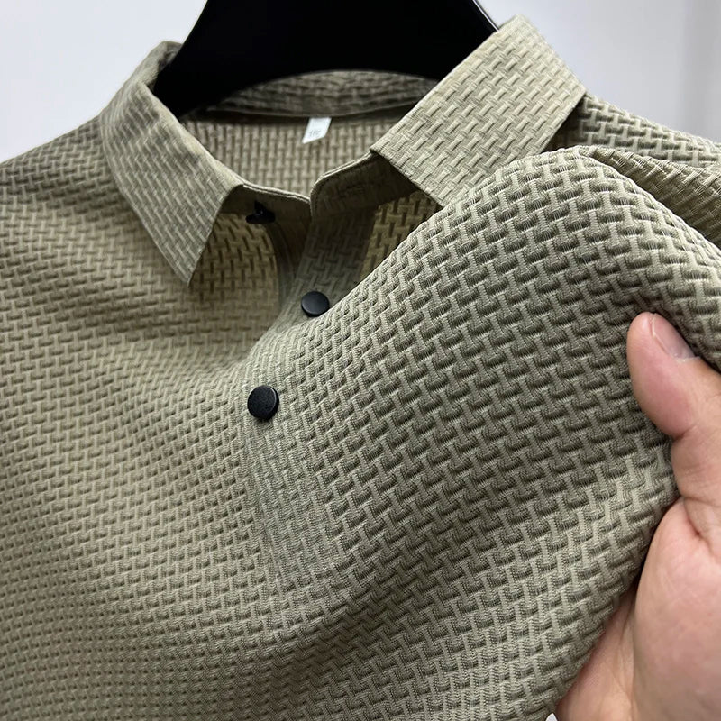 Hedwig | Herren Poloshirt mit Kurzarm und gerippter Struktur