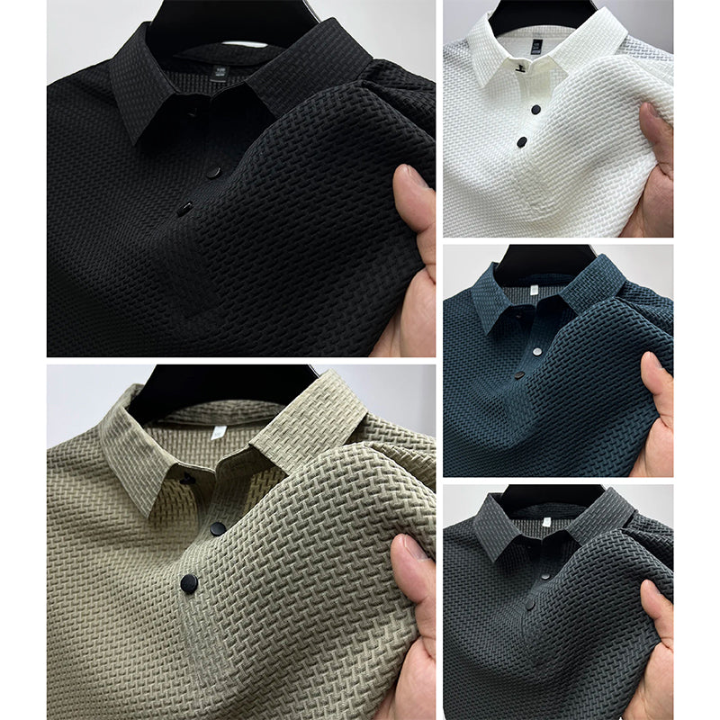 Hedwig | Herren Poloshirt mit Kurzarm und gerippter Struktur
