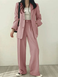 Helene | Damen Lässiges Regular Fit Anzug Set