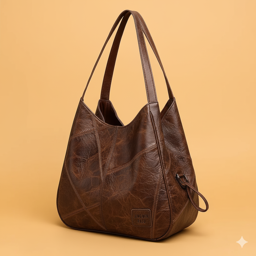 Patrizia | Damen Vintage Lederhandtasche Set mit Zeitlosem Charme