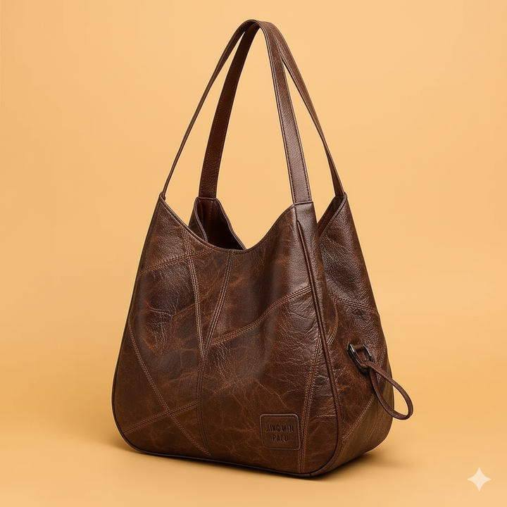 Patrizia | Damen Vintage Lederhandtasche Set mit Zeitlosem Charme