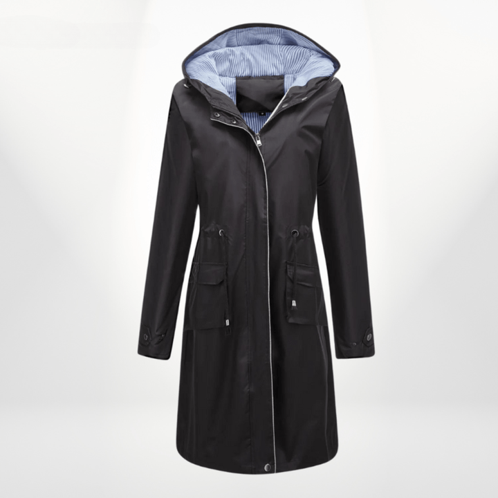 Angelika | Damen Klassisch Kordelzug Regenjacke