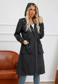 Angelika | Veste de pluie classique à cordon de serrage pour femmes