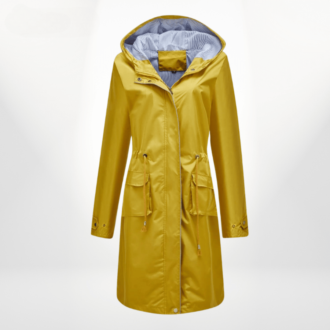 Angelika | Damen Klassisch Kordelzug Regenjacke