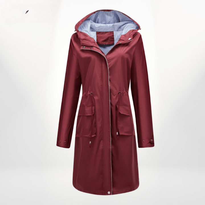 Angelika | Damen Klassisch Kordelzug Regenjacke