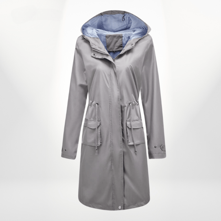 Angelika | Damen Klassisch Kordelzug Regenjacke
