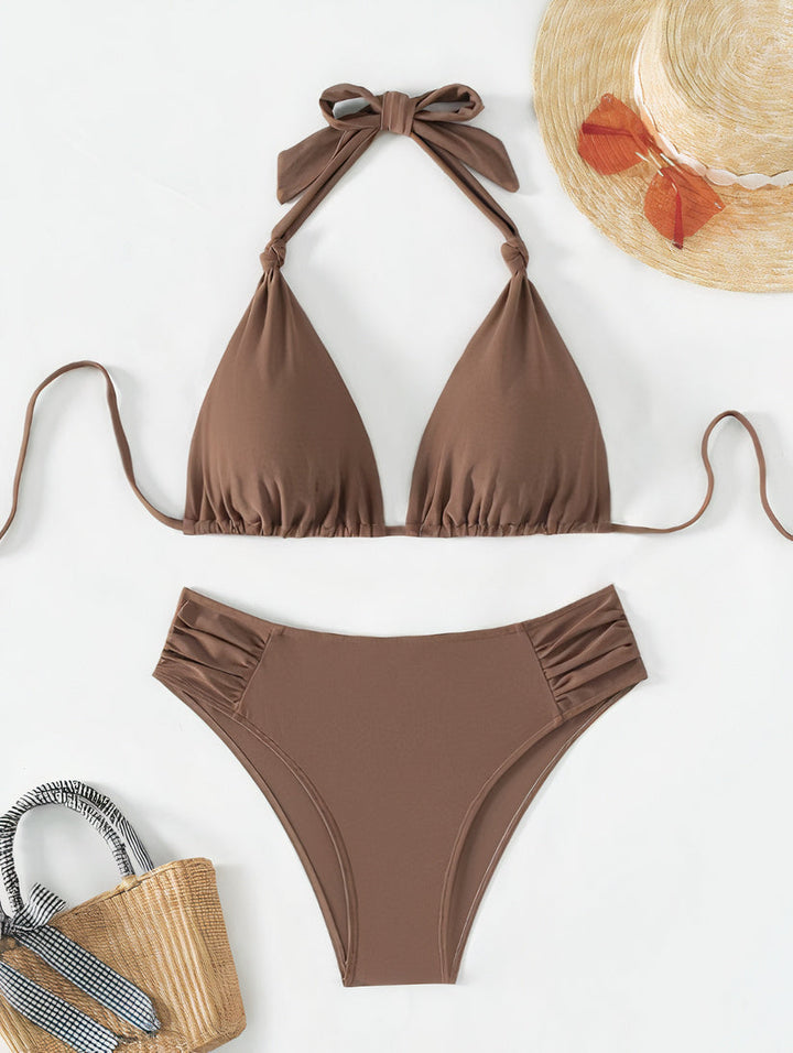 Addison | Damen Klassisches Bikini Set Mit Bindebändern