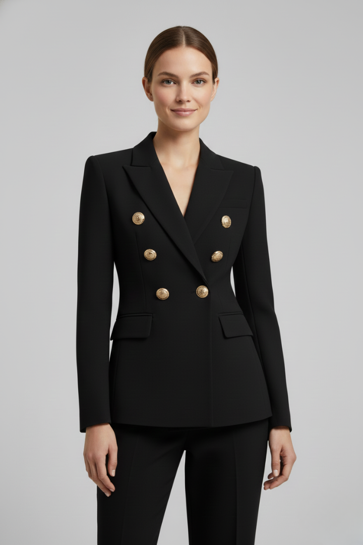 Karin | Damen Eleganter Zweireiher Blazer