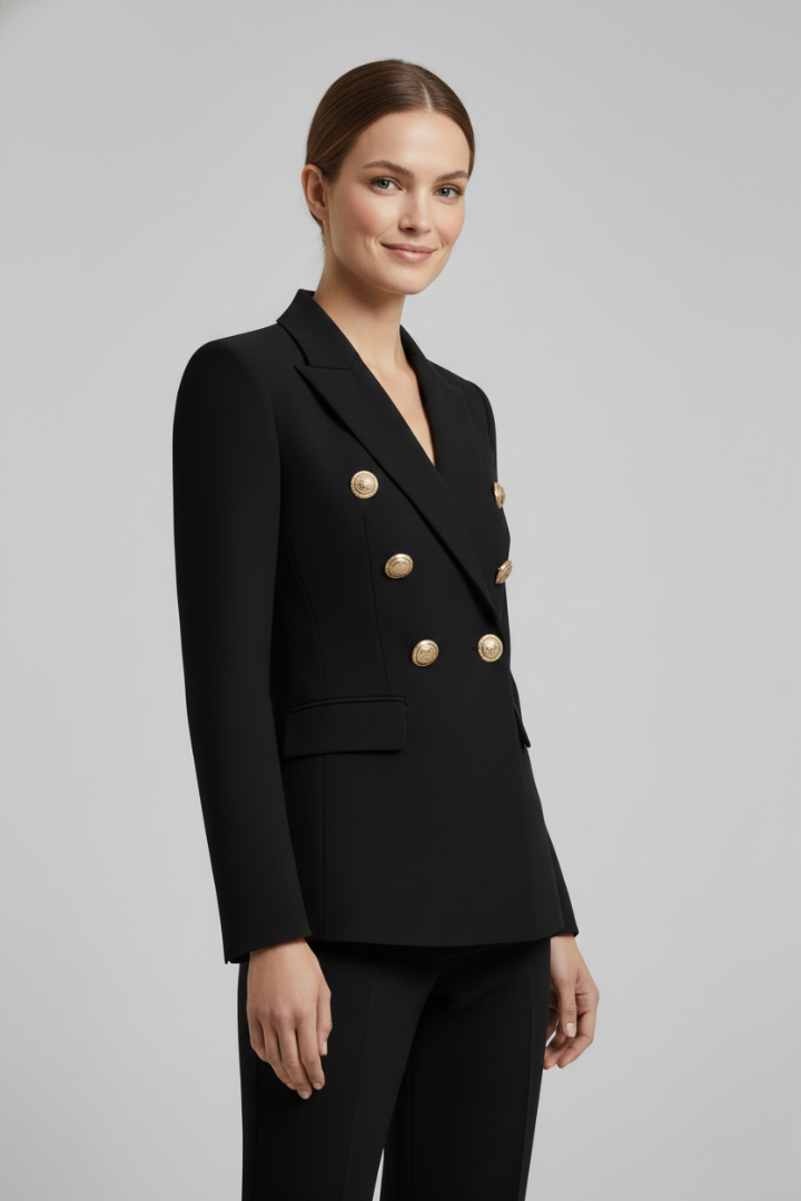 Karin | Damen Eleganter Zweireiher Blazer