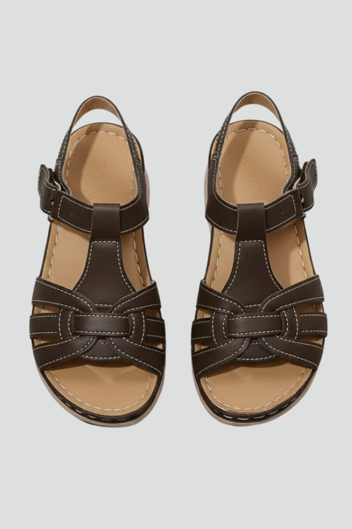 Nora | Damen Verstellbar Kreuzriemen Sandalen
