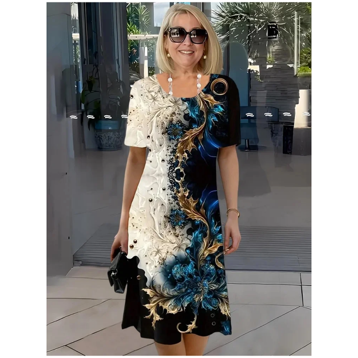 Eveline | Damen Bedruckt Komfort Sommerkleid