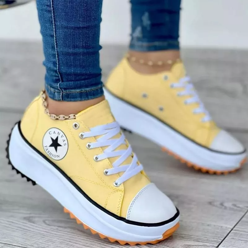 Renata | Damen Klassische Plateau Sneaker