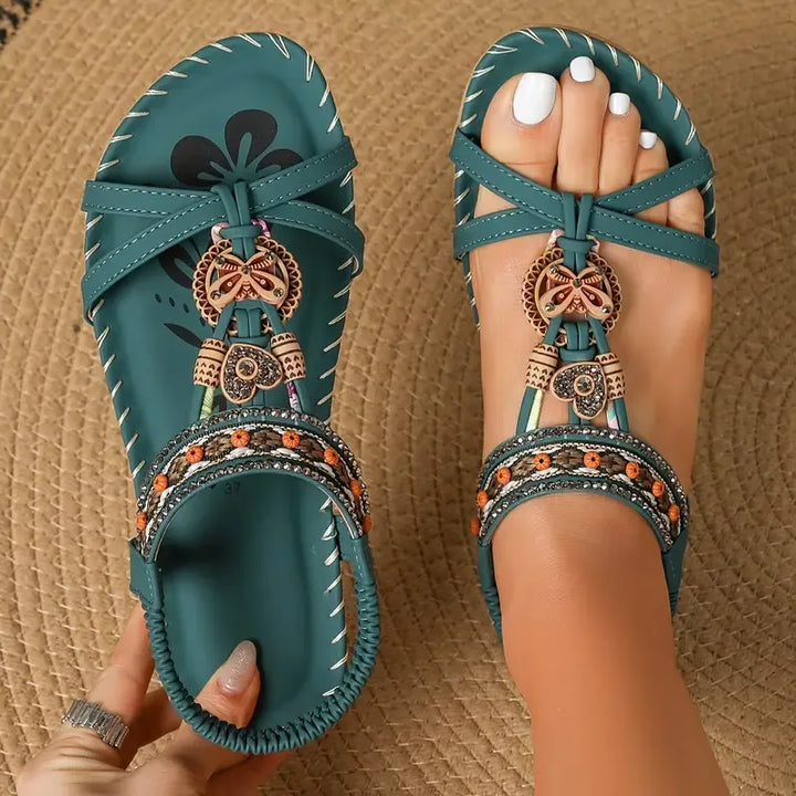 Barbara | Damen Casual Riemchen Orthopädische Sandalen