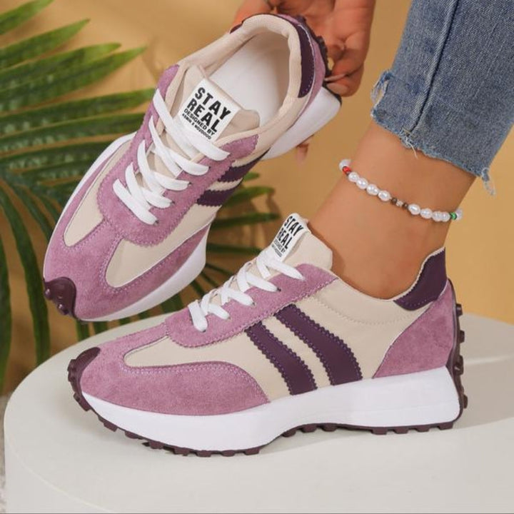 Joana | Damen Trendige Sommer Plateau Sneaker mit Chunky Sohle