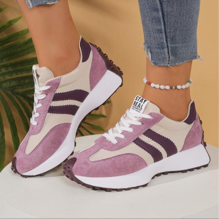 Joana | Damen Trendige Sommer Plateau Sneaker mit Chunky Sohle