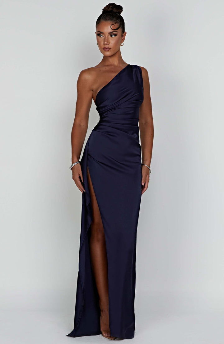 Marlene | Damen Sommer Hoher Beinschlitz Hochzeitsgastkleid