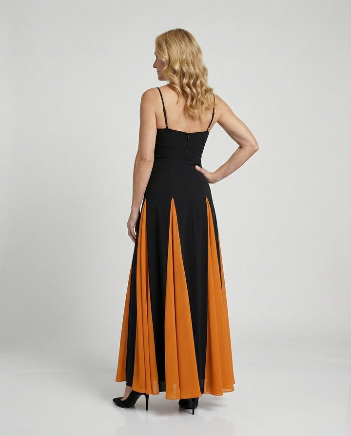 Ida | Damen Elegantes Maxi Abendkleid mit Hohem Schlitz