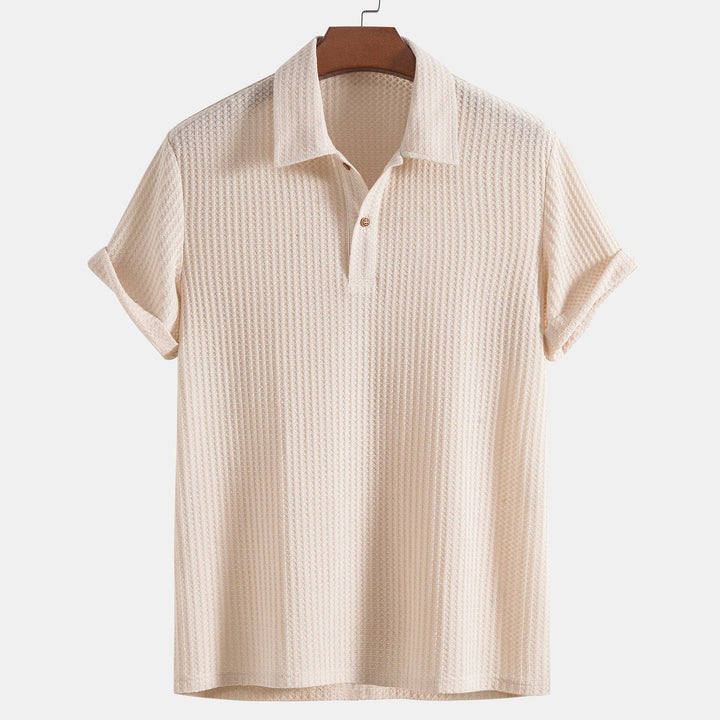 Veyron | Herren Sommer Strukturiertes Kurzarm Poloshirt