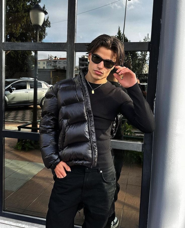 Robert | Herren Warme Steppjacke mit Kapuze